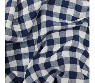 Loneta Cuadros Vichy 15mm Azul Marino [product.brand] 2 - Tejidos Yasmina 