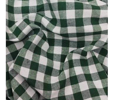 Loneta Cuadros Vichy 15mm Verde Oscuro [product.brand] 2 - Tejidos Yasmina 