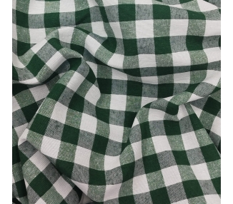Loneta Cuadros Vichy 15mm Verde Oscuro [product.brand] 2 - Tejidos Yasmina 