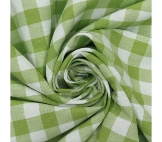 Loneta Cuadros Vichy 15mm Verde Oliva [product.brand] 1 - Tejidos Yasmina 