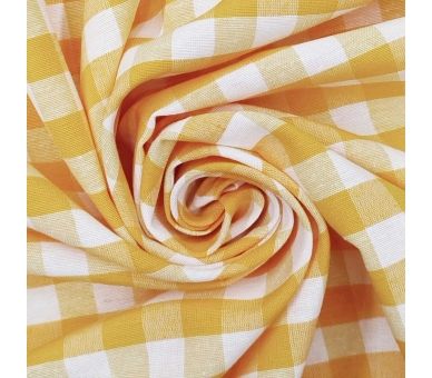 Loneta Cuadros Vichy 15mm Amarillo [product.brand] 1 - Tejidos Yasmina 