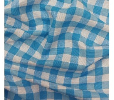 Loneta Cuadros Vichy 15mm Azul Medio [product.brand] 2 - Tejidos Yasmina 