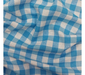 Loneta Cuadros Vichy 15mm Azul Medio [product.brand] 2 - Tejidos Yasmina 