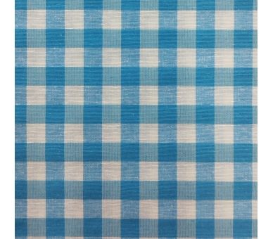 Loneta Cuadros Vichy 15mm Azul Medio [product.brand] 3 - Tejidos Yasmina 