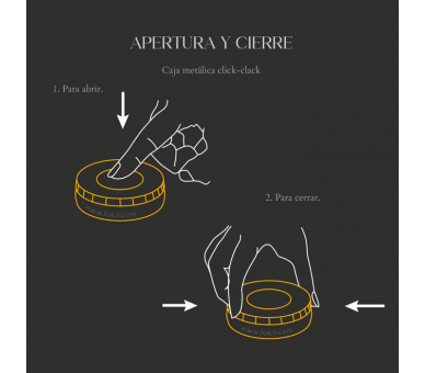 Cajita Metálica De Alfileres Jabalí Cream [product.brand] 4 - Tejidos Yasmina 
