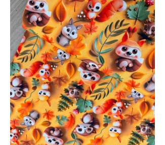 Algodón 3D Adorables Animales [product.brand] 2 - Tejidos Yasmina 