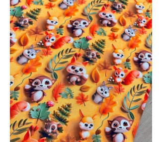 Algodón 3D Adorables Animales [product.brand] 3 - Tejidos Yasmina 