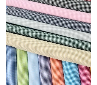 Loneta Cuadros Vichy Piedra 5mm [product.brand] 3 - Tejidos Yasmina 