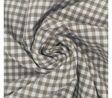Loneta Cuadros Vichy Piedra 5mm [product.brand] 1 - Tejidos Yasmina 