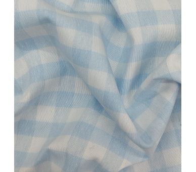 Loneta Cuadros Vichy Azul Cielo 15mm [product.brand] 2 - Tejidos Yasmina 