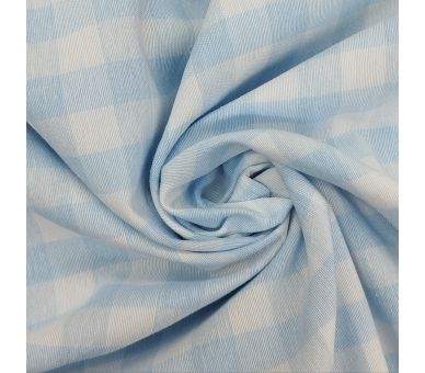 Loneta Cuadros Vichy Azul Cielo 15mm [product.brand] 1 - Tejidos Yasmina 