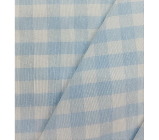 Loneta Cuadros Vichy Azul Cielo 15mm [product.brand] 3 - Tejidos Yasmina 