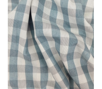 Loneta Cuadros Vichy Sea And Grey 15mm [product.brand] 2 - Tejidos Yasmina 