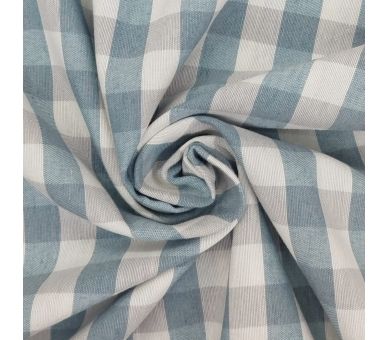Loneta Cuadros Vichy Sea And Grey 15mm [product.brand] 1 - Tejidos Yasmina 