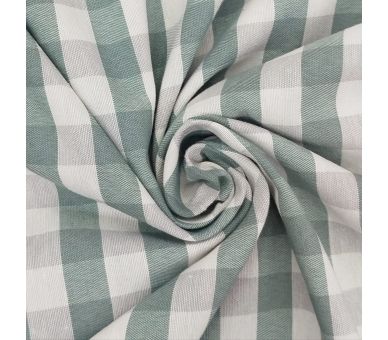 Loneta Cuadros Vichy Green And Gray 15mm [product.brand] 2 - Tejidos Yasmina 