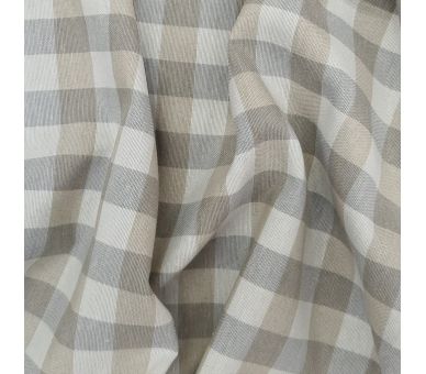 Loneta Cuadros Vichy Beige And Gray 15mm [product.brand] 2 - Tejidos Yasmina 