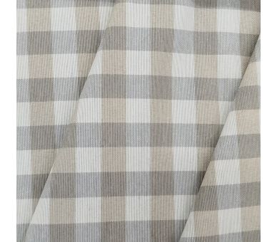 Loneta Cuadros Vichy Beige And Gray 15mm [product.brand] 3 - Tejidos Yasmina 