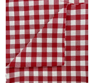 Loneta Cuadros Vichy Rojo 15mm [product.brand] 2 - Tejidos Yasmina 