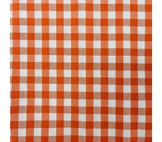 Loneta Cuadros Vichy Naranja 15mm [product.brand] 2 - Tejidos Yasmina 