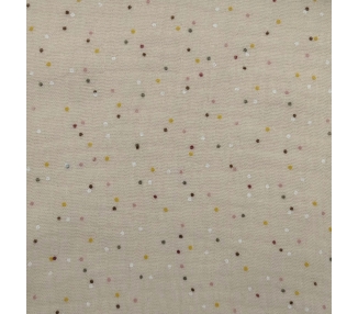 Muselina Mini Topos Beige [product.brand] 3 - Tejidos Yasmina 