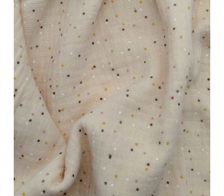 Muselina Mini Topos Beige [product.brand] 4 - Tejidos Yasmina 