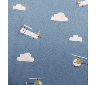 Rustic Cotton Azul Print Katia - Planes Katia Fabrics 3 - Tejidos Yasmina 