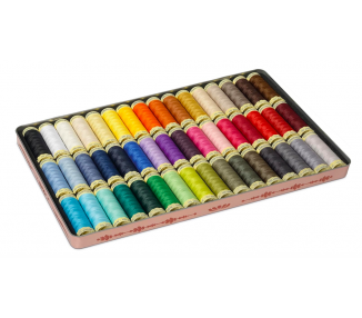 Caja 48 Bobinas Hilos Nostàlgica 100m - Gütermann Gütermann 5 - Tejidos Yasmina 