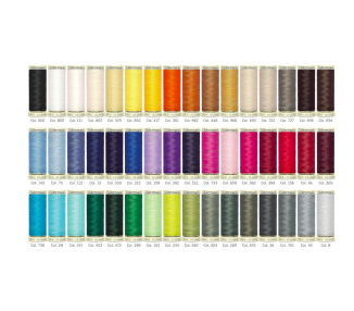 Caja 48 Bobinas Hilos Nostàlgica 100m - Gütermann Gütermann 6 - Tejidos Yasmina 