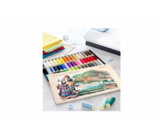 Caja 48 Bobinas Hilos Nostàlgica 100m - Gütermann Gütermann 7 - Tejidos Yasmina 