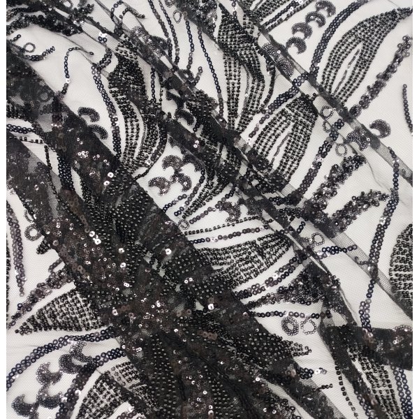 Tul Pedrería Negro [product.brand] 3 - Tejidos Yasmina 