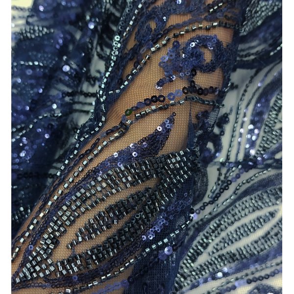 Tul Pedrería Azul Marino [product.brand] 2 - Tejidos Yasmina 