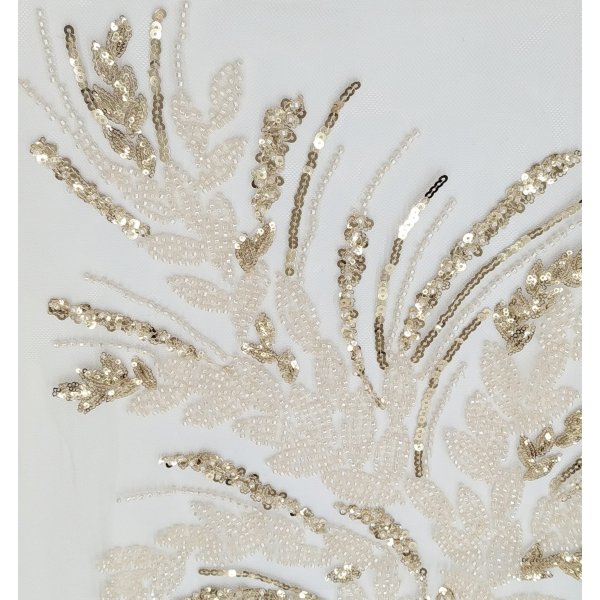 Tul Pedrería Beige [product.brand] 4 - Tejidos Yasmina 