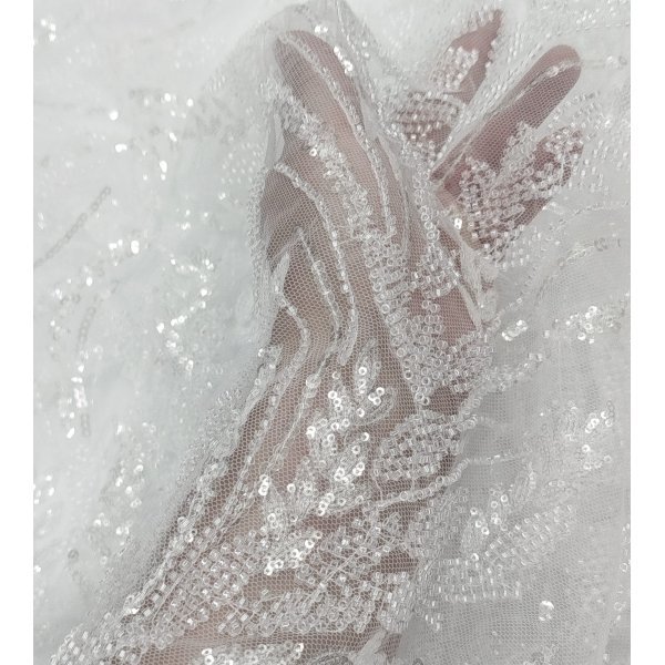 Tul Pedrería Blanco [product.brand] 4 - Tejidos Yasmina 