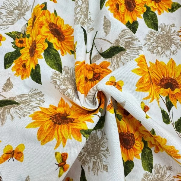 Loneta girasoles [product.brand] 1 - Tejidos Yasmina 