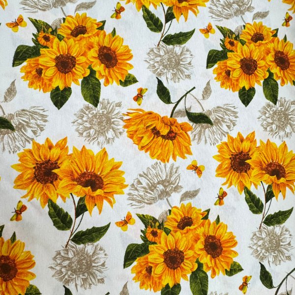 Loneta girasoles [product.brand] 2 - Tejidos Yasmina 