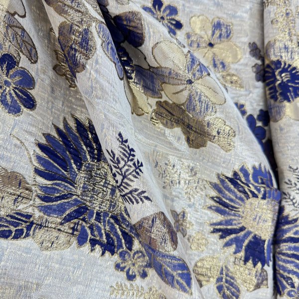 Jacquard Jardín Real azul