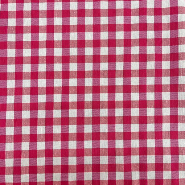 Loneta Cuadros Vichy Red And Gray 15mm [product.brand] 2 - Tejidos Yasmina 