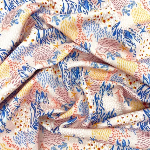Algodón Marine abstract [product.brand] 1 - Tejidos Yasmina 