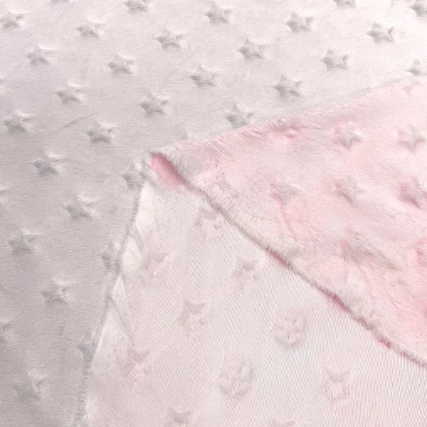 Minky estrellas rosa bebe [product.brand] 1 - Tejidos Yasmina 