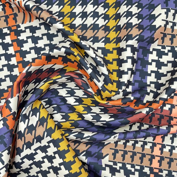 Neopreno Estampado Pata de Gallo Multicolor – Tejido Elástico y Versátil [product.brand] 3 - Tejidos Yasmina 