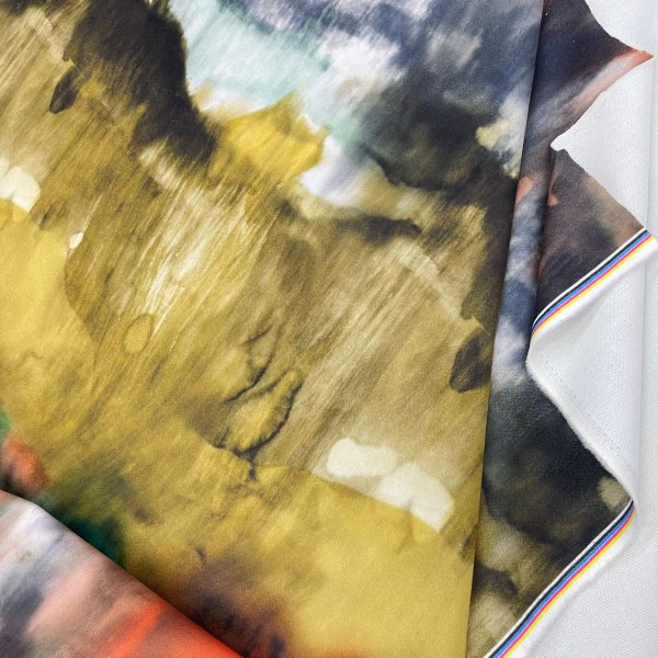 Punto Roma Estampado Abstracto Multicolor – Tejido Elástico [product.brand] 4 - Tejidos Yasmina 