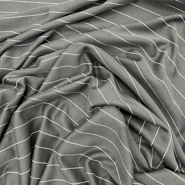 Punto Roma Gris con Rayas Finas – Tejido Elástico [product.brand] 3 - Tejidos Yasmina 