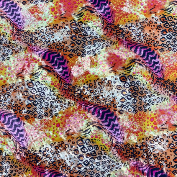 Lycra Satinada Animal Print Multicolor – Tejido Elástico Brillante [product.brand] 2 - Tejidos Yasmina 