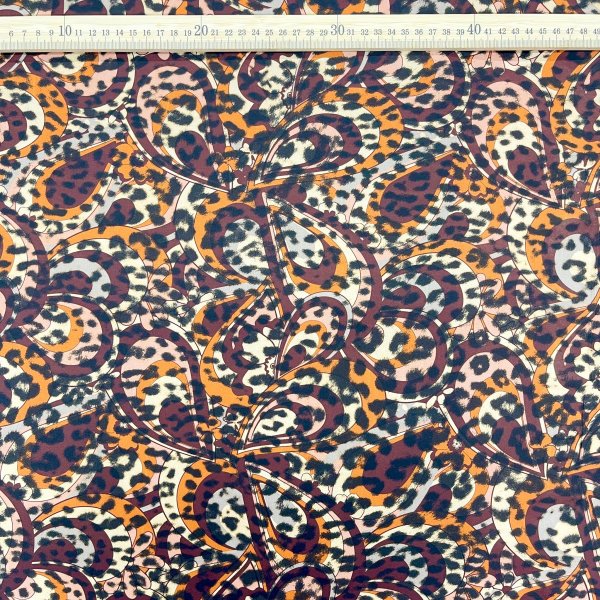 Lycra Estampada Animal Print y Geométrico en Tonos Tierra – Tejido Elástico [product.brand] 3 - Tejidos Yasmina 
