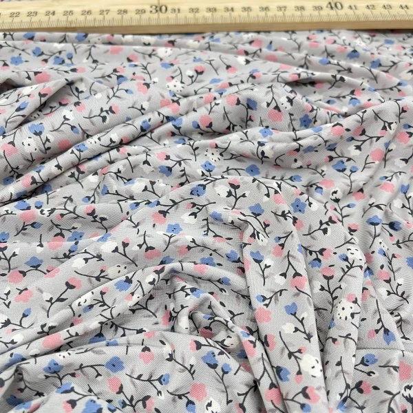 Punto Fino Estampado Floral Pastel – Tejido Elástico Ligero [product.brand] 1 - Tejidos Yasmina 