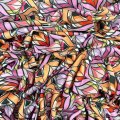 Lycra Estampada Geométrica Multicolor – Tejido Elástico Moderno