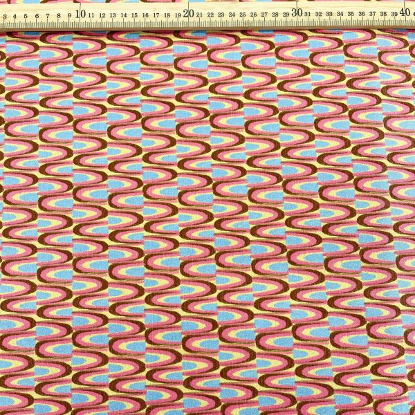 Lycra Estampada Retro Multicolor – Tejido Elástico con Brillo [product.brand] 2 - Tejidos Yasmina 