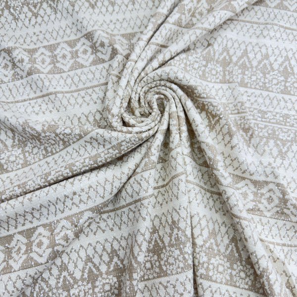 Tela tricot étnica beige [product.brand] 2 - Tejidos Yasmina 
