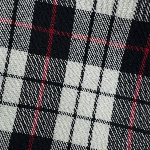 Paño de cuadros escoceses negro, blanco y rojo [product.brand] 2 - Tejidos Yasmina 