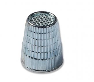 Dedal con borde antideslizante, 16,0mm, plateado [product.brand] 2 - Tejidos Yasmina 